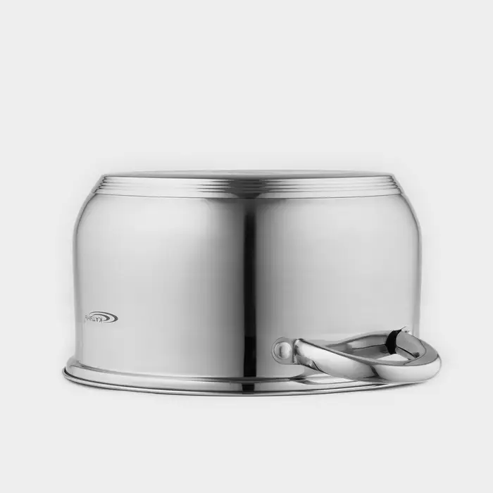 Кастрюля Катунь &laquo;Диана&raquo;, 6 л, d=24 см, с крышкой, капсульное дно, индукция, нержавеющая сталь, AISI - 201, хромированная