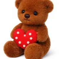 Мягкая игрушка "Мишка с сердечком" 30 см