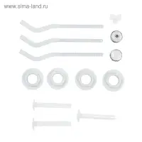 Комплект для подключения радиатора OTMO, 1×1/2", с тремя кронштейнами, в блистере