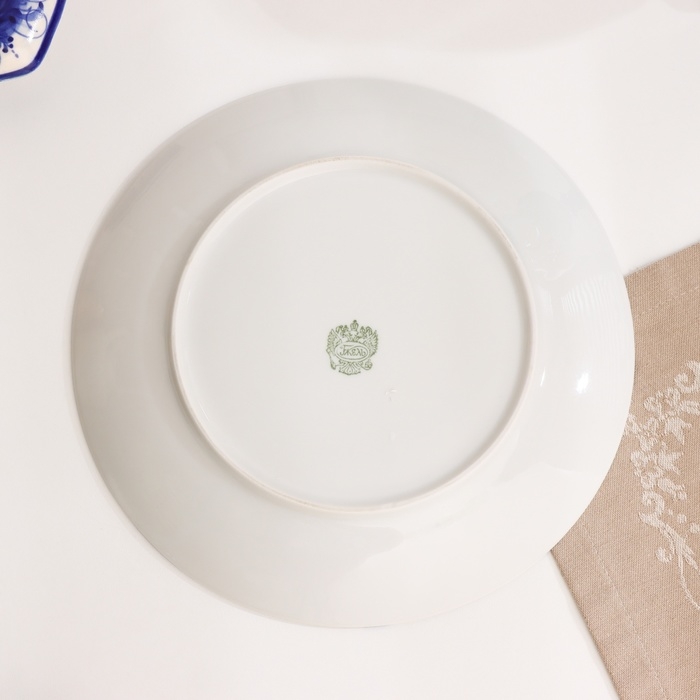 Тарелка Тарелка "Романс фантазия", д-240мм, нео гжель