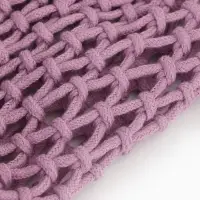 Сумка - авоська плетёная, клетка 1.5 см, лиловая