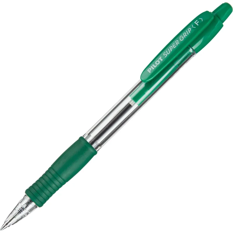Ручка шариковая автомат. BPGP-10R-F G SUPER GRIP зеленого цвета