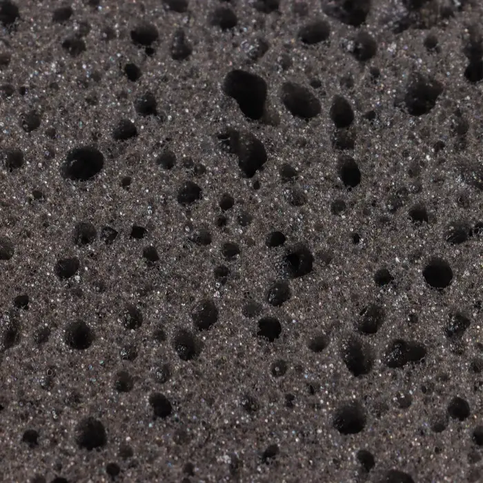 Мочалка банная Добропаровъ, 15&times;9 см, чёрная на подвесе