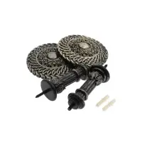Держатель для штор CAPPIO KS030, d=95 мм, цвет черное золото, 2 шт.