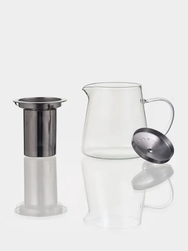 Чайник заварочный &laquo;Эгла&raquo;, 450 мл, 12.5&times;10&times;11.5 см, с металлическим ситом и крышкой