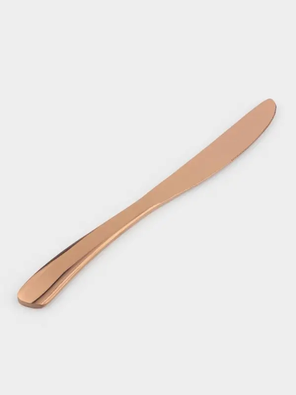 Нож столовый Magistro &laquo;Эми&raquo;, длина 22.5 см, на подвесе, нержавеющая сталь, цвет бронзовый