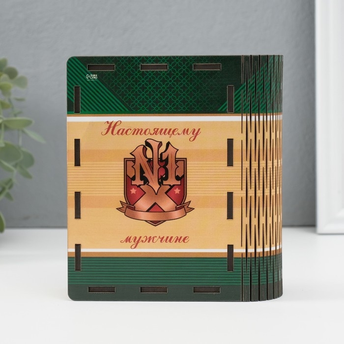 Копилка-шкатулка Копилка-шкатулка "Настоящий мужик" 14х12х5 см