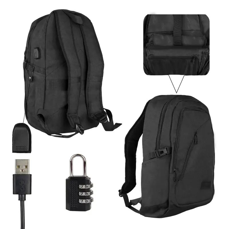 Рюкзак Mancro 15.6 Black Рюкзак Mancro 15.6 Black