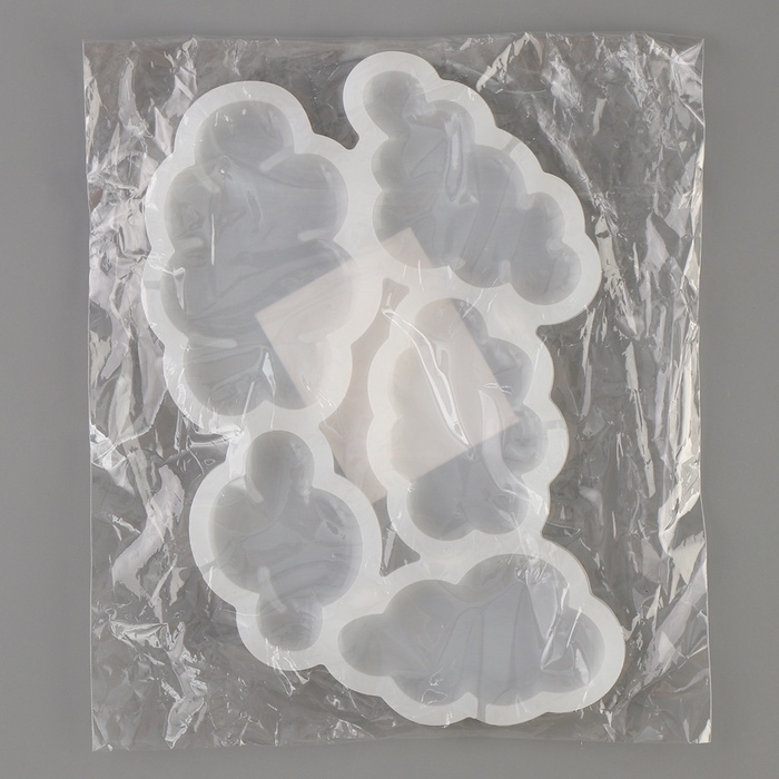 Молд силиконовый «Облака», универсальный, 15,5 × 10,5 × 0,5 см Молд силиконовый «Облака», универсальный, 15,5 × 10,5 × 0,5 см