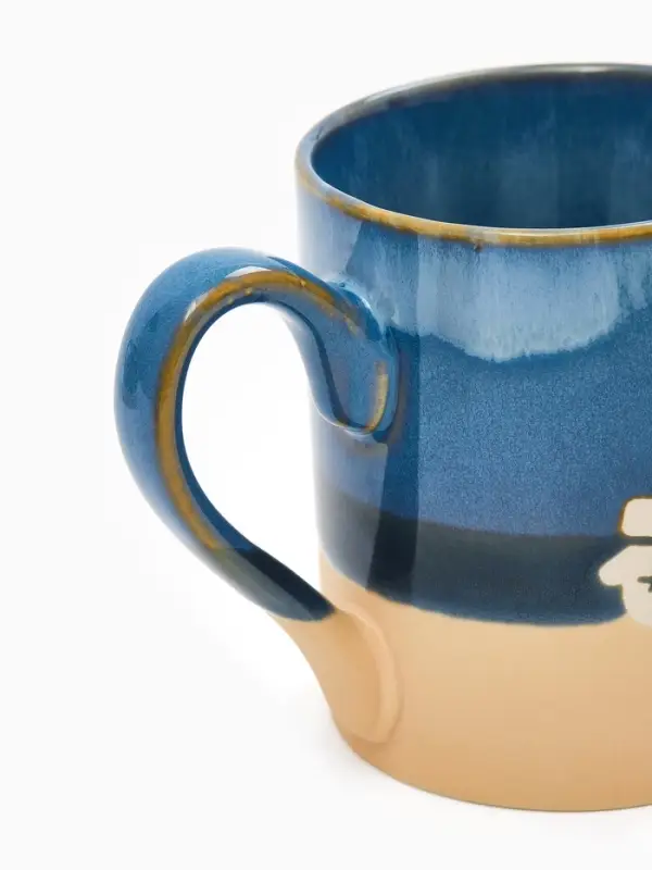 Кружка чайная новогодняя «Варежки», 350 мл, ручная работа