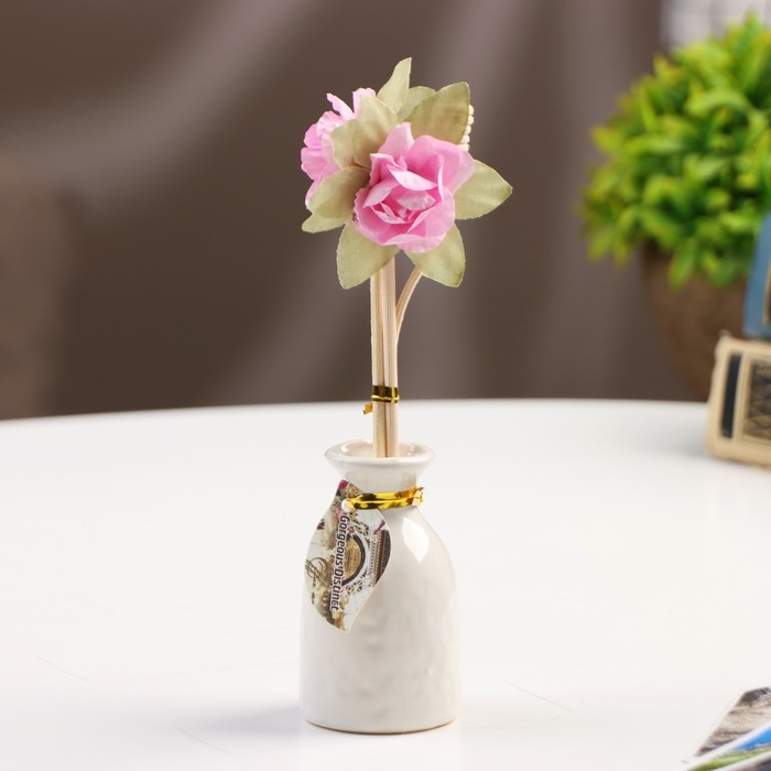 Набор подарочный с диффузором "Ваза с цветком" сакура, "Богатство Аромата"