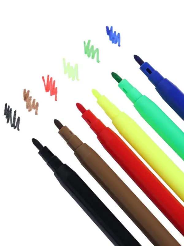 Фломастеры 6 цветов, вентилируемый колпачок