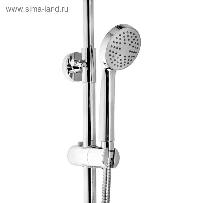 Стойка душевая  Стойка душевая "ЦС-СМ ДС001005", ПРЕСТИЖ, с душевым набором, с тропическим душем, хром