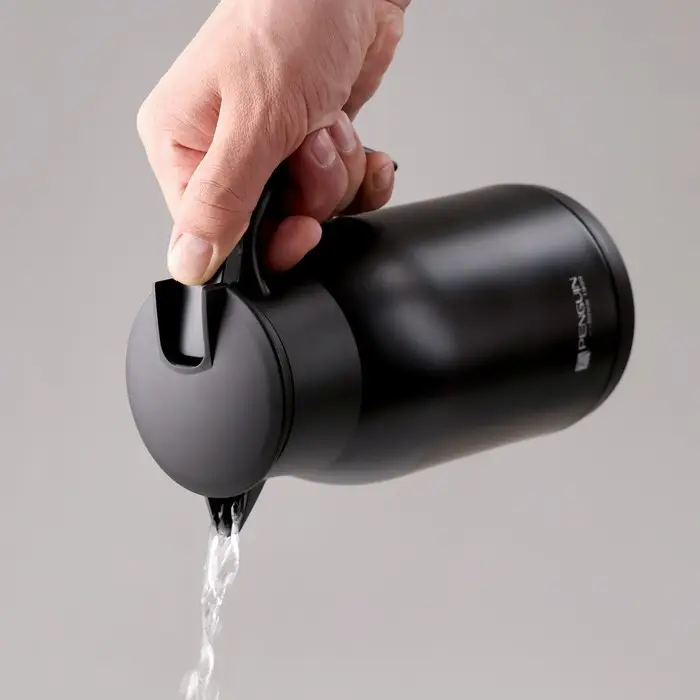 Термос-кофейник TAKE IT EASY &laquo;Лавит&raquo;, 1 л, 12&times;21 см, сохраняет тепло 20 ч, нержавеющая сталь, чёрный