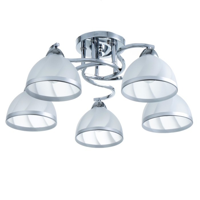 Люстра Люстра "Каспиан" 5хЕ27 40Вт хром 56х56х22 см BayerLux