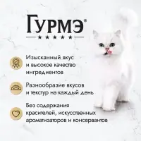 Влажный корм Gourme Perle для кошек, говядина, соус, 75 г