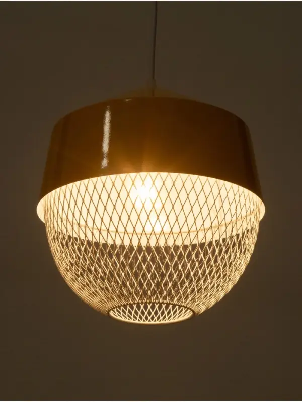 Светильник потолочный BayerLux Lea, 1&times;40 Вт, Е27, рапсово-жёлтый, 26&times;26&times;32 см