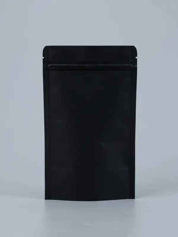 Пакет Zip-lock Крафт с прямоугольным окном, черный,12&times;20&times;4 см