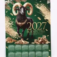 Календарь 2027, настенный, А1 &laquo;Богатый&raquo;