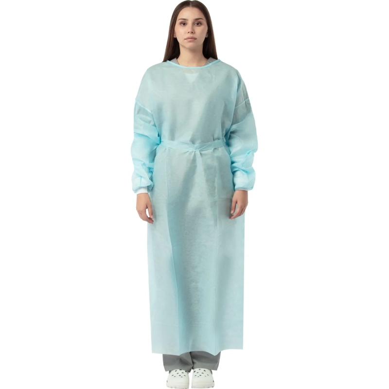 Халат хирург. н/с, ЕВРО,рук.манжет, дл.140 см,пл.42,р.48-54,2шт./уп,5361/2