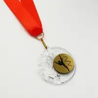 Медаль тематическая "Гимнастика" пластик на ленте