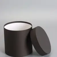 Шляпная коробка черная, 18 х 18 см