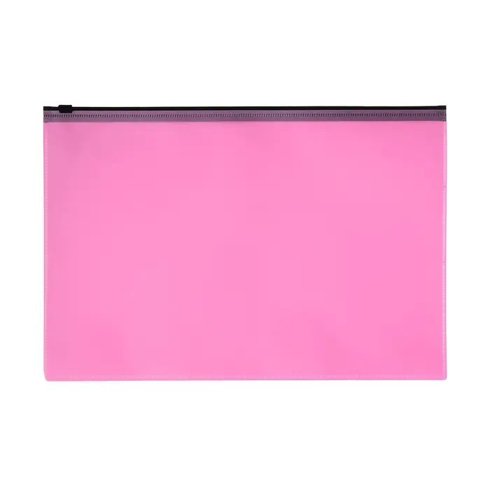 Папка-конверт на ZIP-молнии A4, 180 мкм, Calligrata Pastel, полупрозрачная, чёрная молния, коралловая Папка-конверт на ZIP-молнии A4, 180 мкм, Calligrata Pastel, полупрозрачная, чёрная молния, коралловая