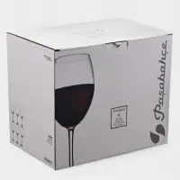 Набор бокалов для красного вина Paşabah&ccedil;e Enoteca, 440 мл, 6 шт., стекло, прозрачный