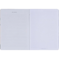 Тетрадь общая, BS, 150х210мм, 48л., клетка, скрепка. Flora, черный N4138