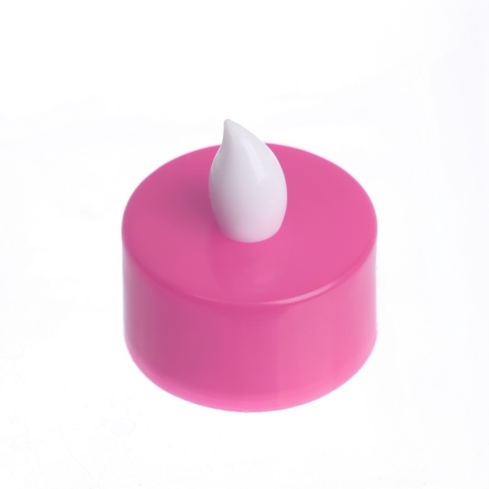 Светодиодные свечи, ночники LED RISALUX «Семейный очаг» набор 2 шт., розовые, RGB 3.5×3.5×4 см Светодиодные свечи, ночники LED RISALUX «Семейный очаг» набор 2 шт., розовые, RGB 3.5×3.5×4 см