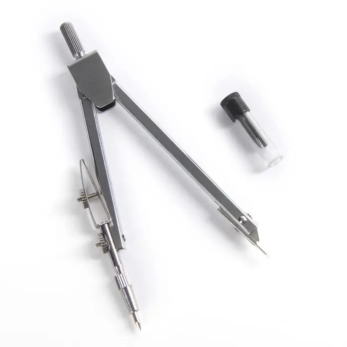 Кронциркуль металлический Calligrata, 110 мм, с рейсфедером, в пластиковом пенале