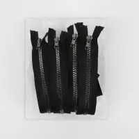 Молния «Трактор», №5, разъёмная, декоративное звено «Квадрат», замок автомат, 80 см, чёрная Молния «Трактор», №5, разъёмная, декоративное звено «Квадрат», замок автомат, 80 см, чёрная