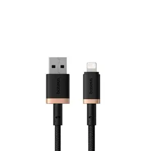Кабель USB на Lightning 1M 2.4A Baseus черный с золотым P10377801U01-00