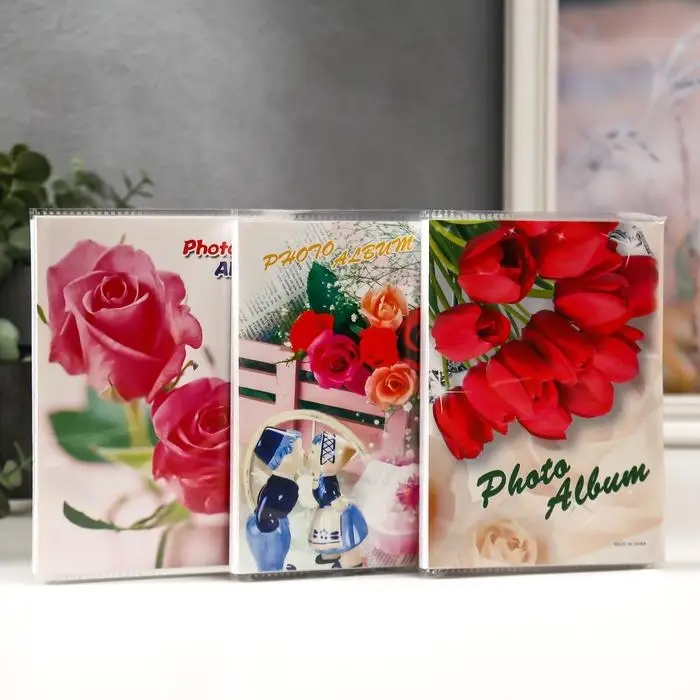 Фотоальбом на 36 фото 10×15 см «Ассорти», 17×12×3 см, МИКС Фотоальбом на 36 фото 10×15 см «Ассорти», 17×12×3 см, МИКС