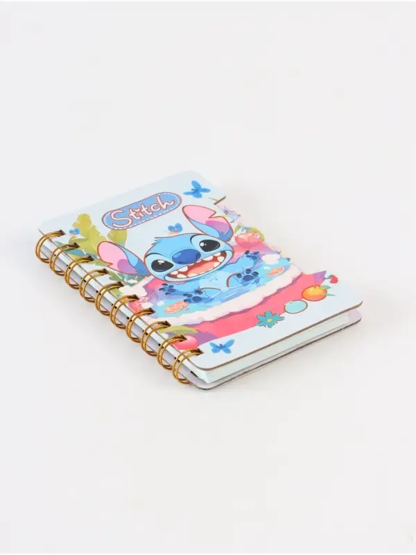 Блокнот с разделителями А6 “Стич в бассейне”, 65л