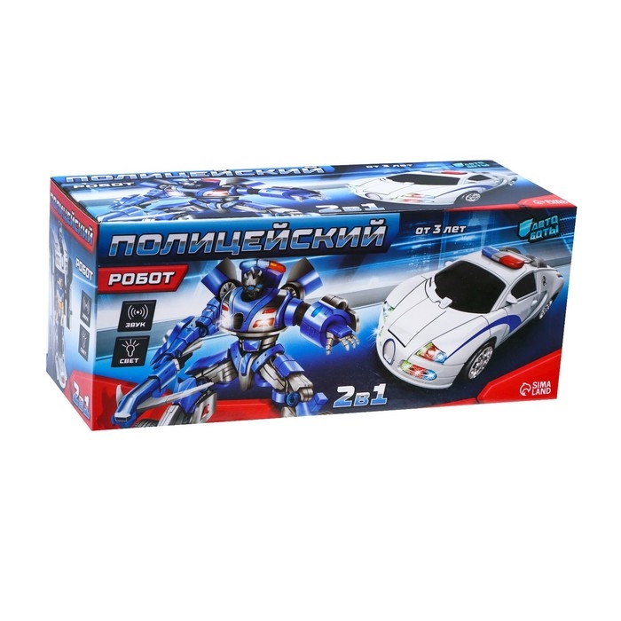 Робот «Полицейский», трансформируется, световые и звуковые эффекты Робот «Полицейский», трансформируется, световые и звуковые эффекты