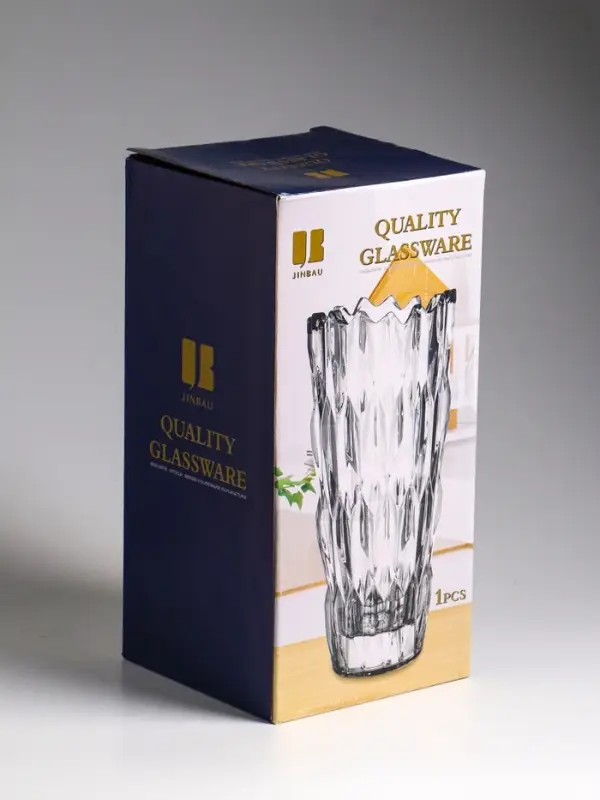 Ваза &laquo;Лойсли&raquo;, 24&times;11.5 см, стекло, чёрная