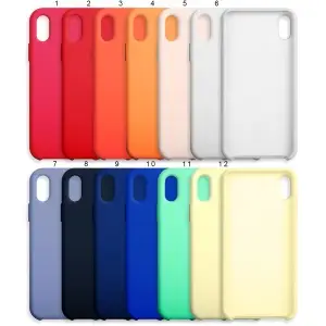 Чехол для iPhone XS Silicone Case под ORG (с лого)