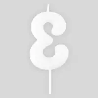 Свеча для торта, цифра «3», светится в темноте, 3,8 х 8 см