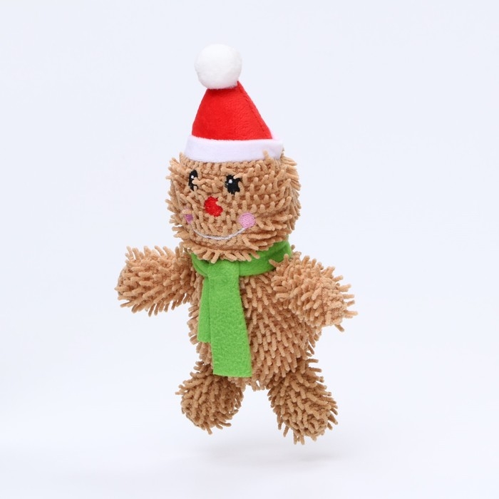 Игрушка мягкая для собак  Игрушка мягкая для собак "Снеговик" с пищалкой, 26 х 15 см