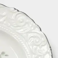 Тарелка десертная WY Floral Laceware, d=20 см, фарфор, белая