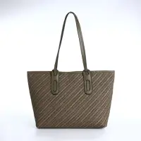 Сумка женская тоут на молнии, 30&times;11&times;25 см, зелёная