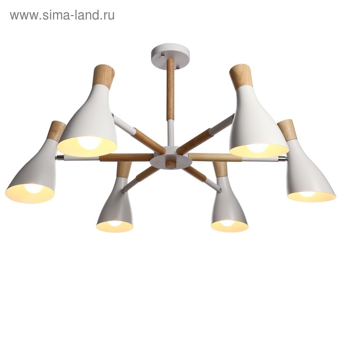 Люстра Люстра "Марокко" 6х40Вт E27 белый 90х90х58,5 см BayerLux