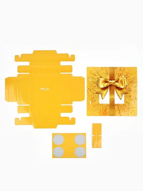 Коробка под 4 конфеты со скретч-слоем &laquo;Бант&raquo;, 10.5&times;10.5&times;3.5 см