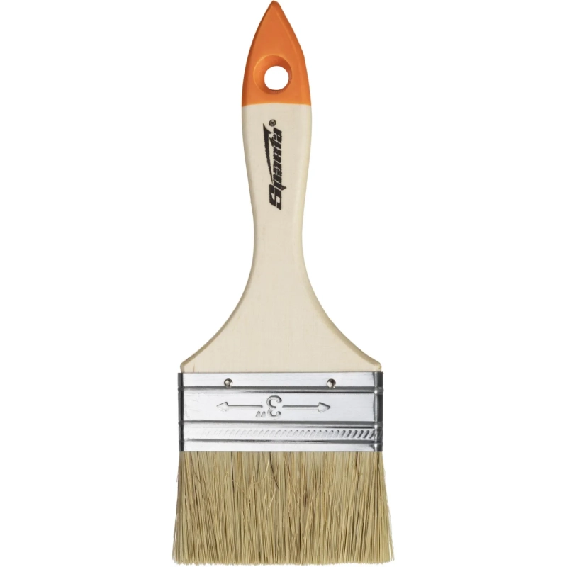 Кисть плоская Slimline 75 мм,натуральная щетина,дерев.ручка//Sparta(824405)
