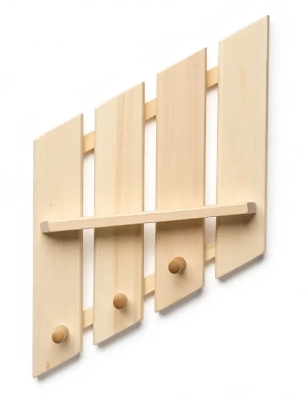 Полка - вешалка "Зебра" 3 крючка 33х51х10 см