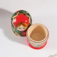 Матрёшка дерево &laquo;Наташа&raquo;, красная, 5-кукольная, 12 см