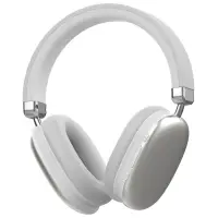 Наушники PERO BH05 ULTIMATE, беспроводные, микрофон, 400 мАч, до 50 часов, серебристые