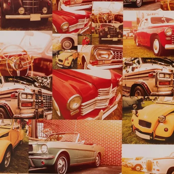 Бумага упаковочная глянцевая «Ретро», 70 х 100 см