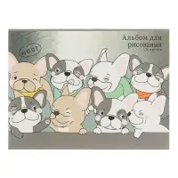Альбом для рисования Calligrata «Друзья в космосе» А4, 20 листов на скрепке, обложка мелованный картон, внутренний блок офсет 100 г/м² Альбом для рисования Calligrata «Друзья в космосе» А4, 20 листов на скрепке, обложка мелованный картон, внутренний блок офсет 100 г/м²